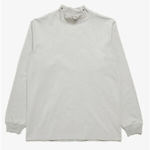 Dior Air Jordan Grey Logo Mock Neck Turtleneck Cotton Shirt Sweater M Medium